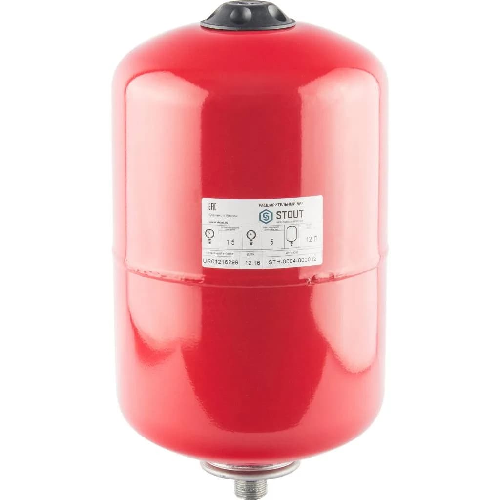 Бак для систем отопления 12 л с диафрагмой, Stout STH-0004-000012